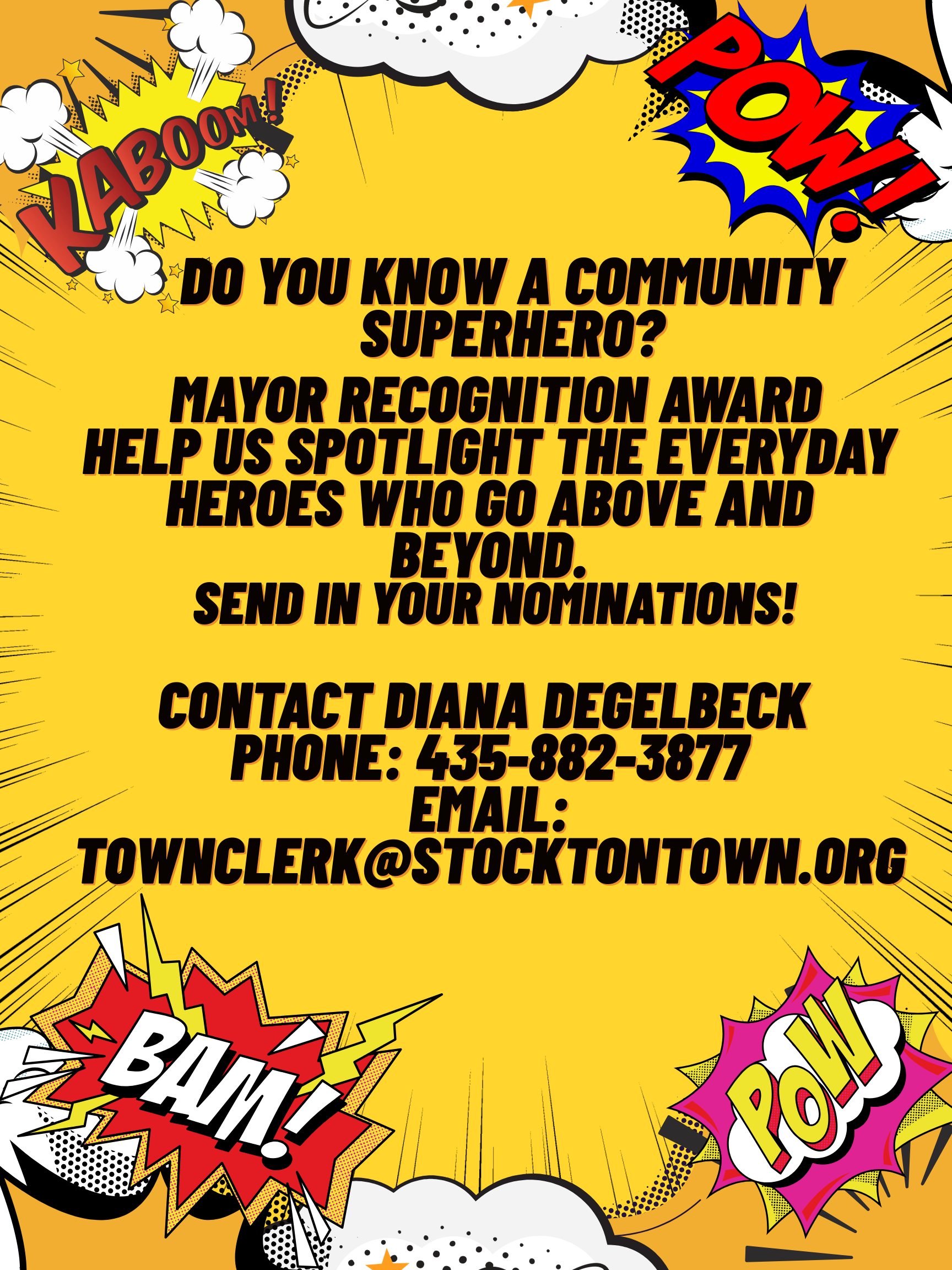 Stockton Nomination Poster