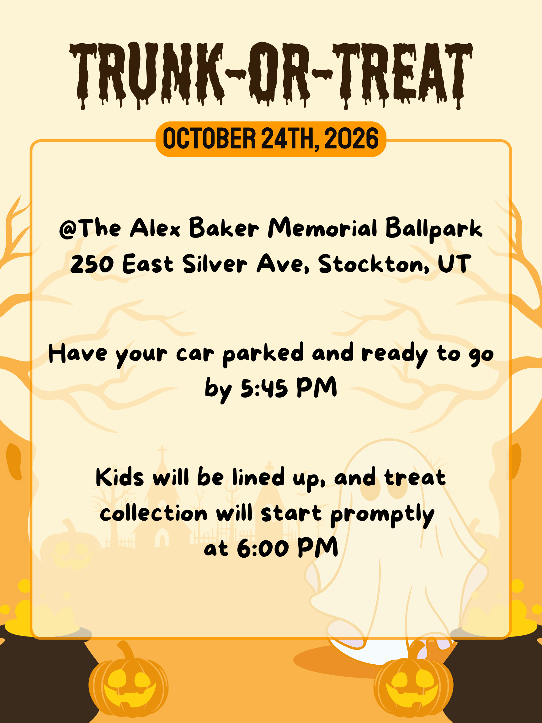 Trunk or Treat Poster